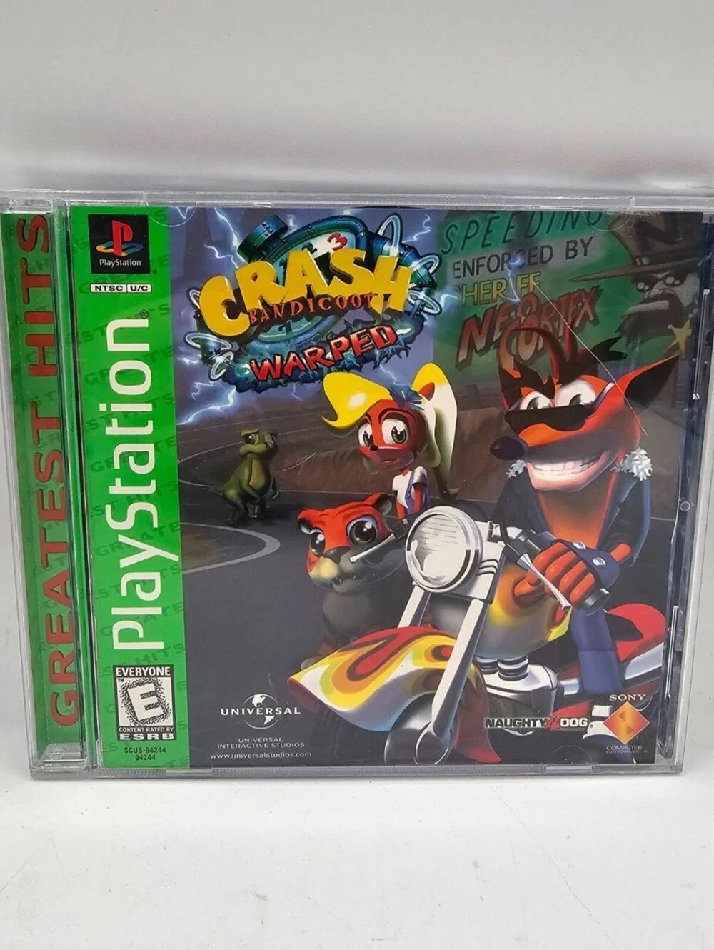 Greatest Hits Crash Bandicoot: Warped for the PlayStation 1 console